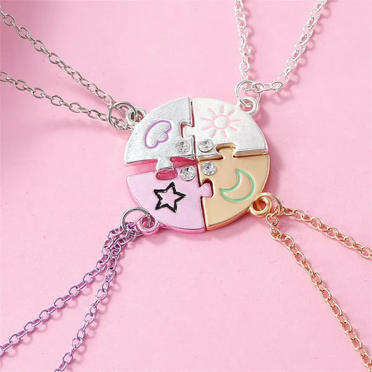 Celestial Circle 4-Piece Besties Necklace Set