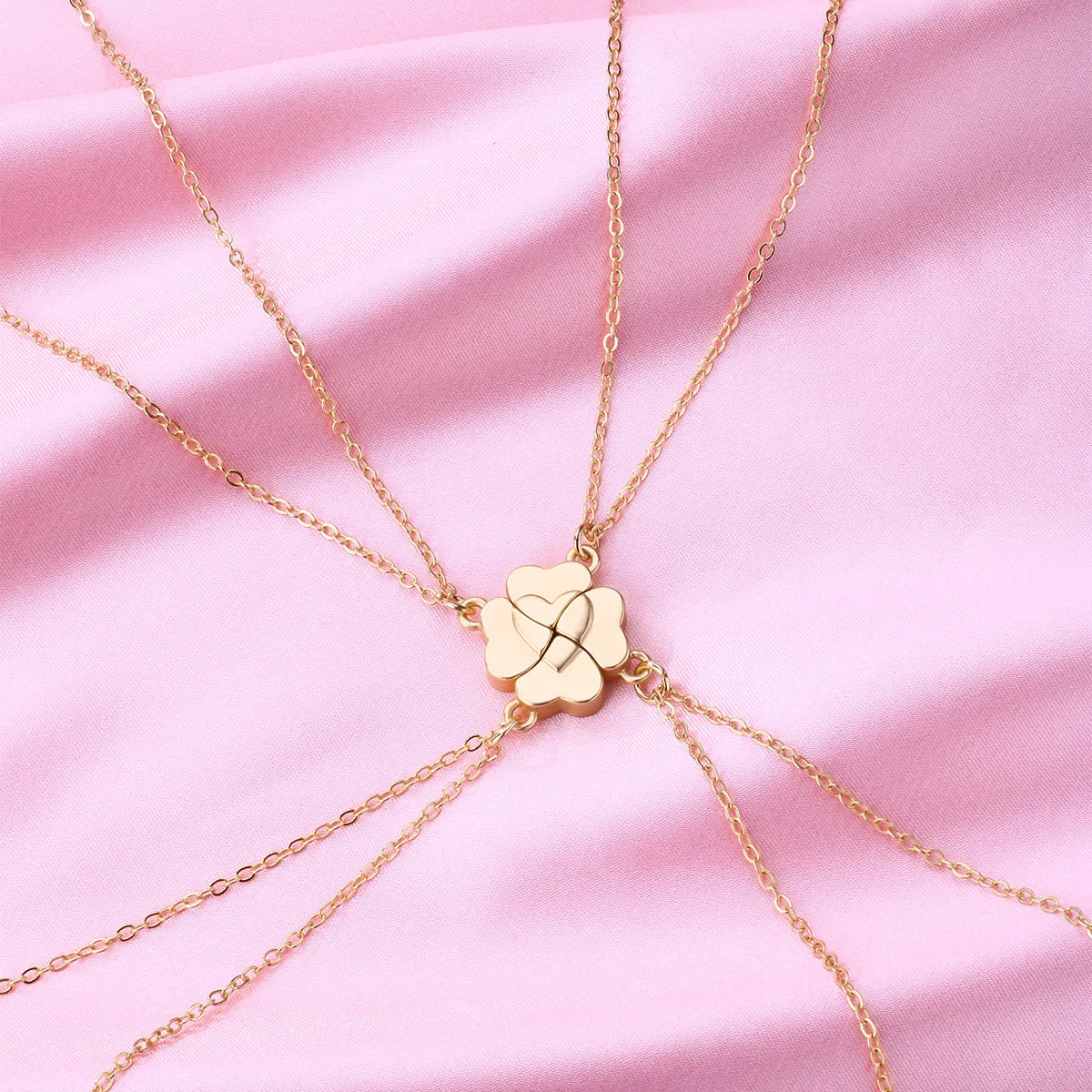 Lucky Clover Quad Necklace