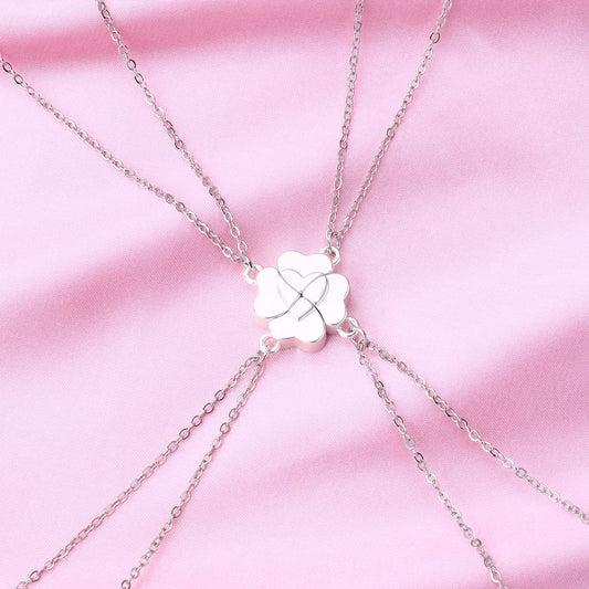 Lucky Clover Quad Necklace