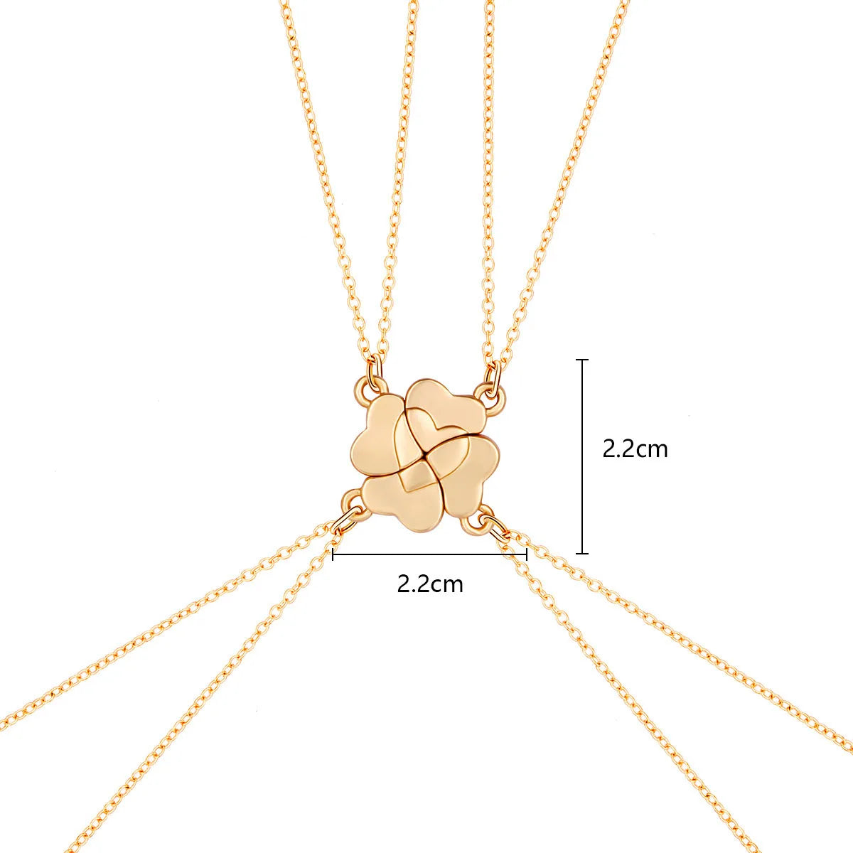 Lucky Clover Quad Necklace