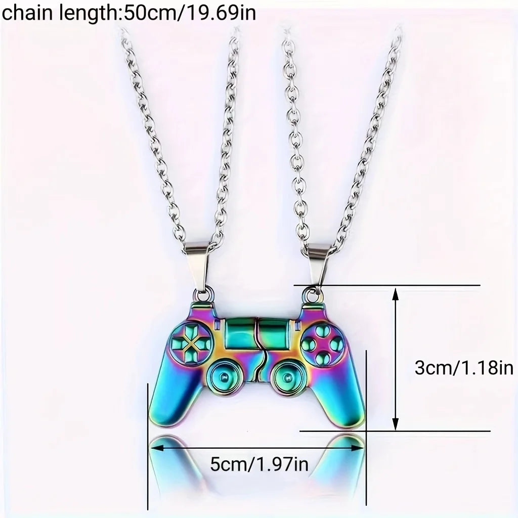 Twin Game Hearts Necklace