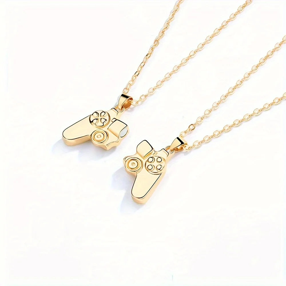 Twin Game Hearts Necklace