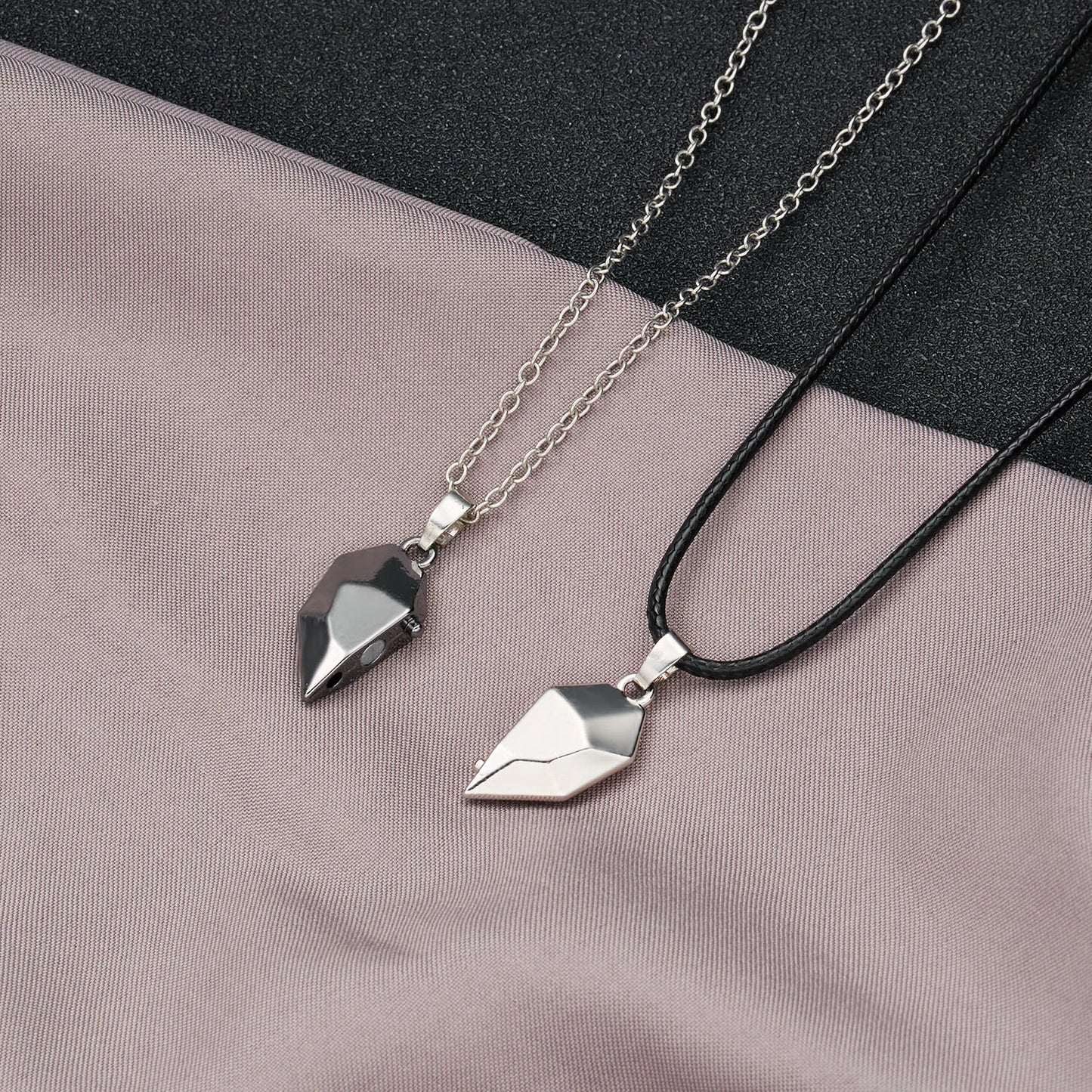 Twin Hearts Magnetic Necklace