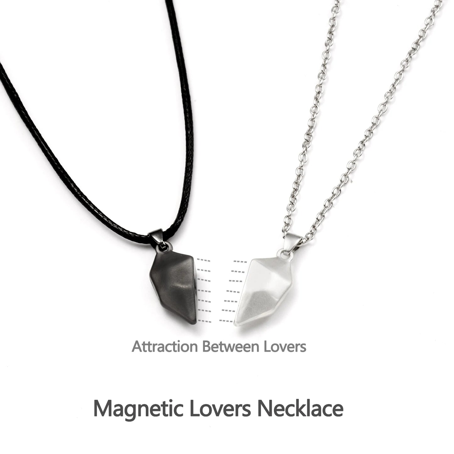 Twin Hearts Magnetic Necklace