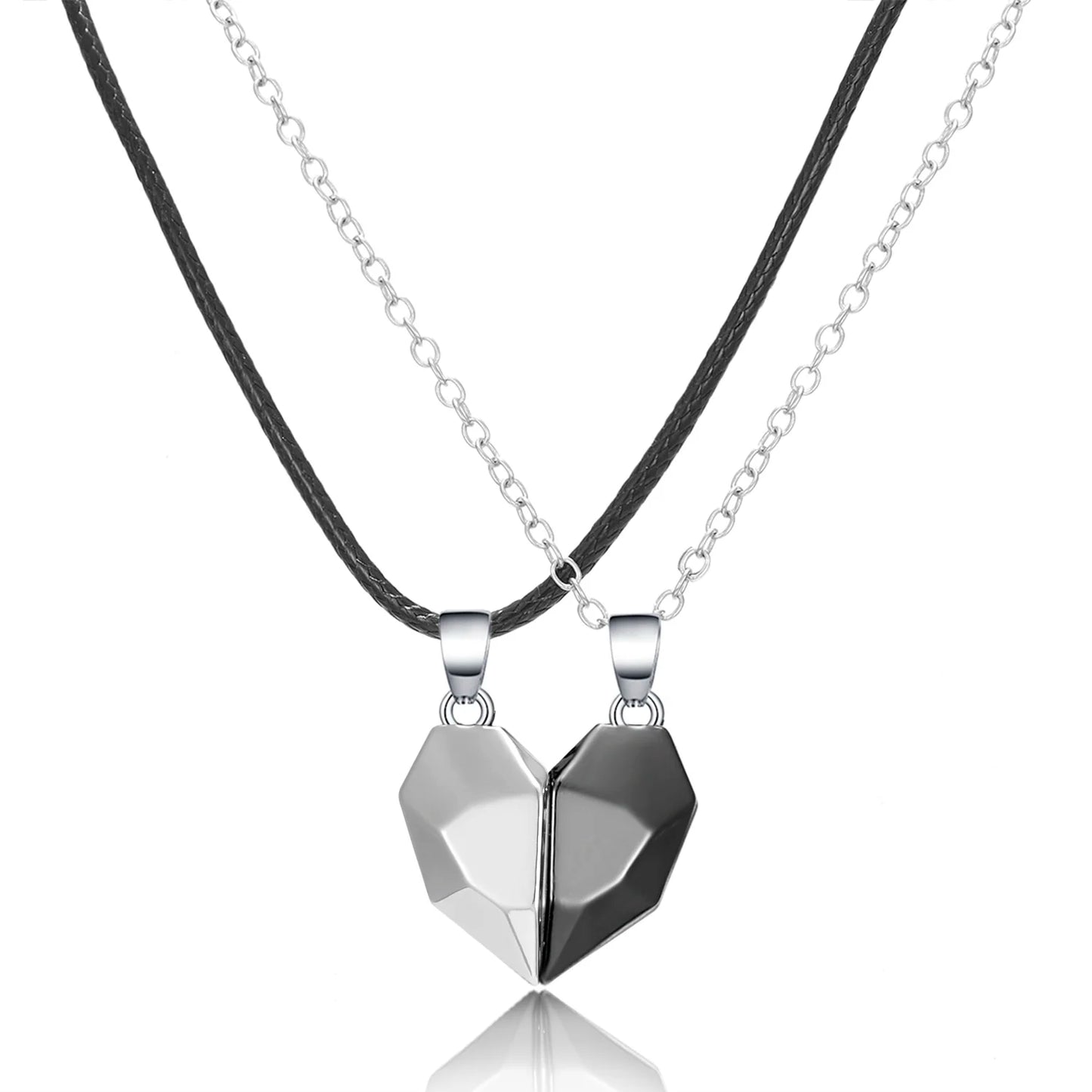 Twin Hearts Magnetic Necklace