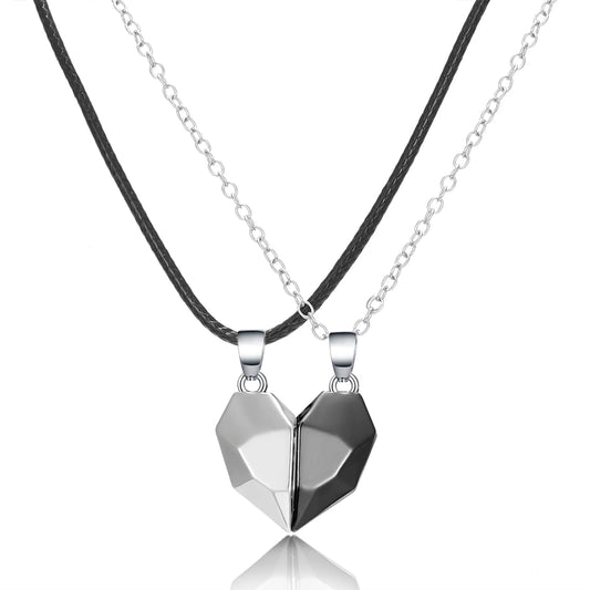 Twin Hearts Magnetic Necklace