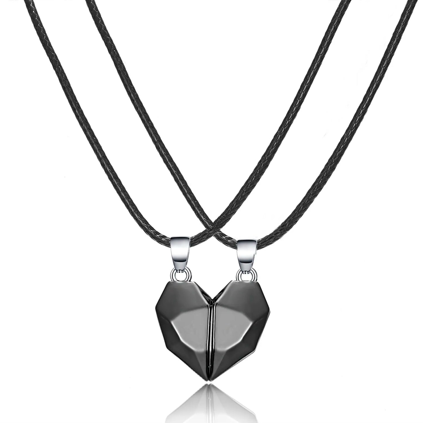 Twin Hearts Magnetic Necklace