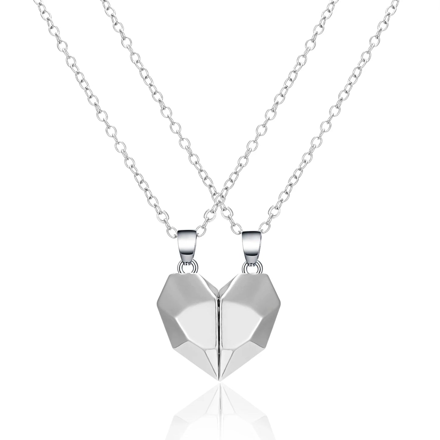 Twin Hearts Magnetic Necklace