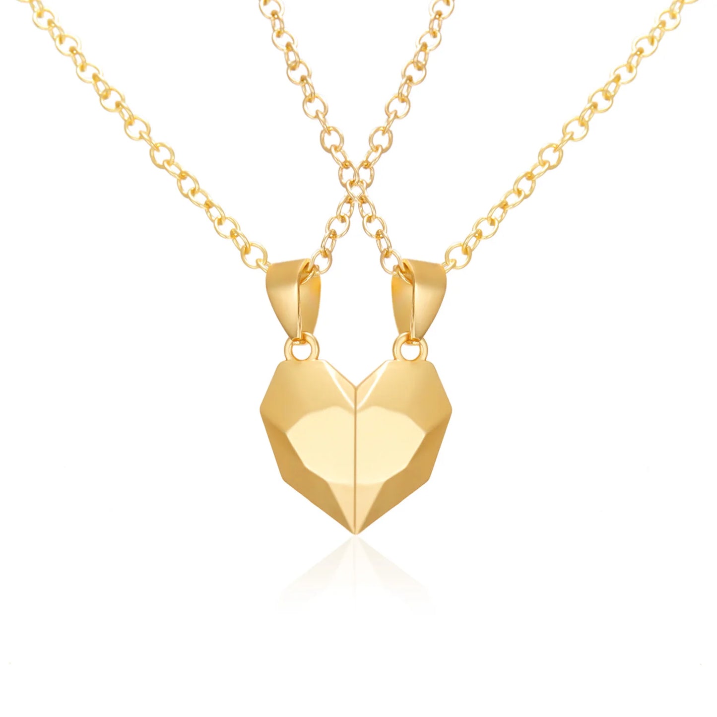 Twin Hearts Magnetic Necklace