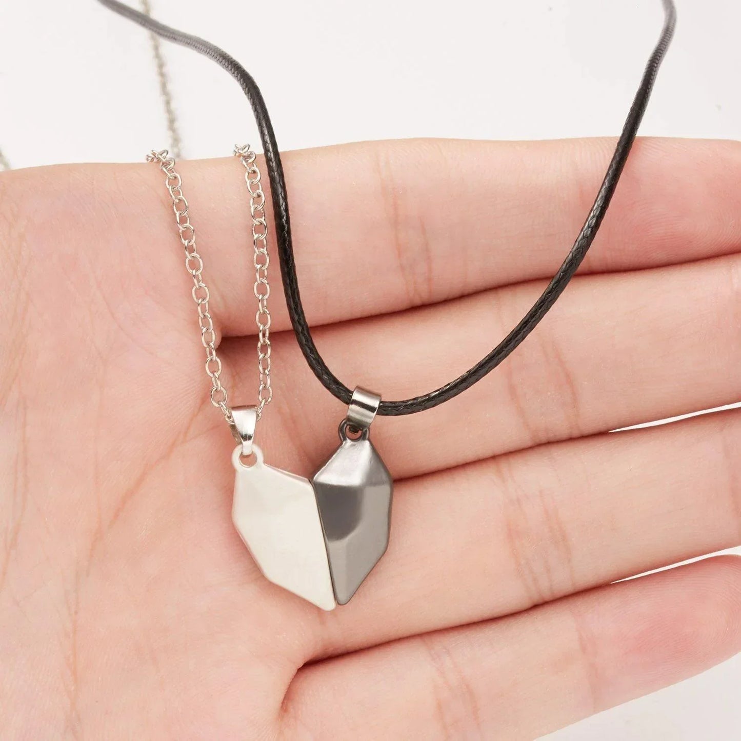 Twin Hearts Magnetic Necklace